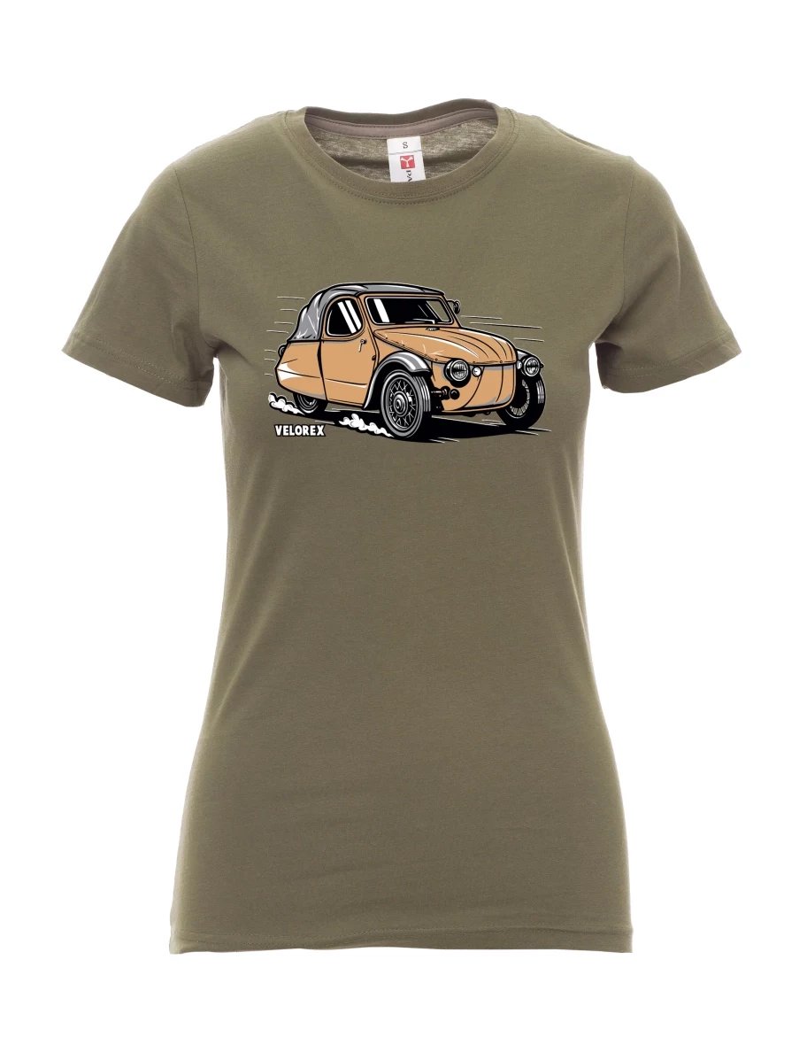 Maglia da donna cachi Automobile Velorex