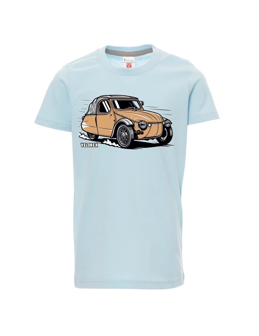 Maglia da bambino blu pallido Automobile Velorex