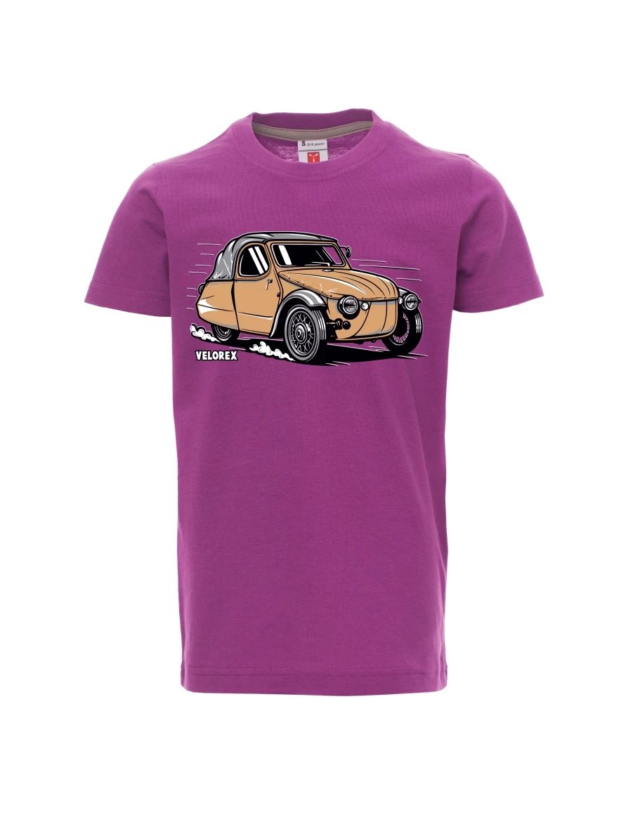 Maglia da bambino viola Automobile Velorex