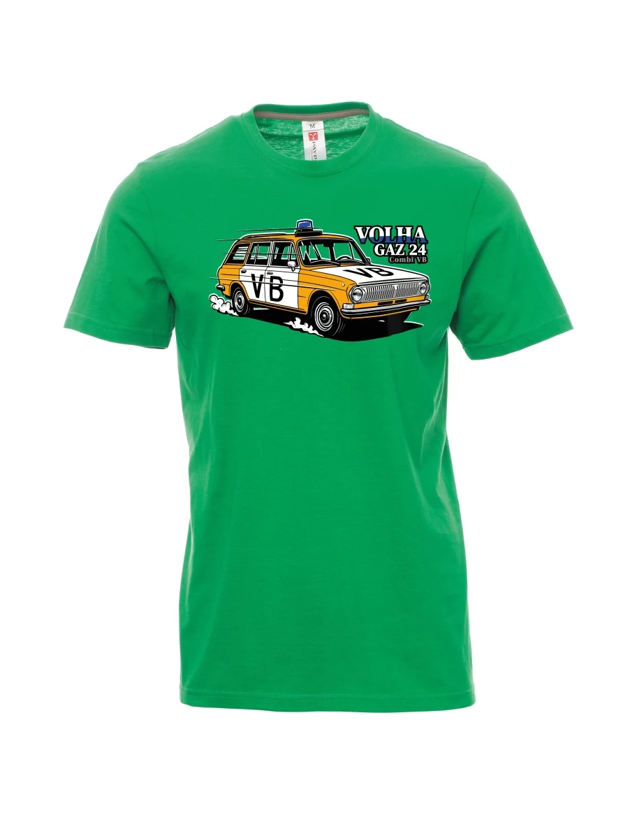 Maglia da uomo verde Automobile Volga GAZ 24 VB