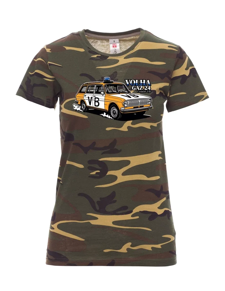 Maglia da donna camuffare Automobile Volga GAZ 24 VB