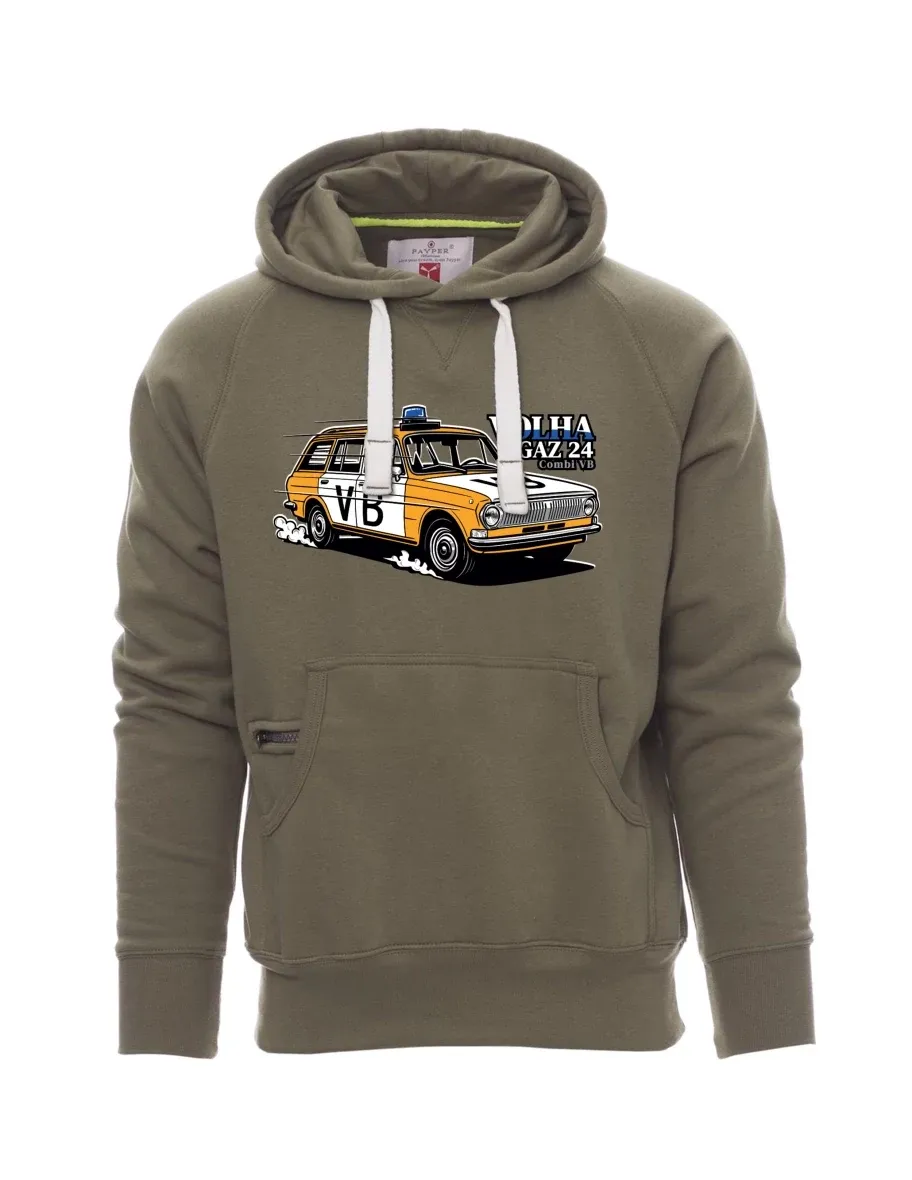 Felpa da uomo cachi Automobile Volga GAZ 24 VB