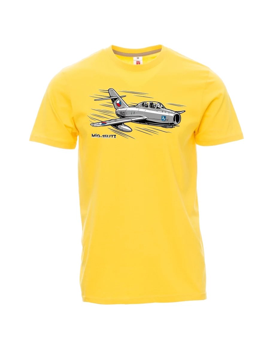 Maglia da uomo gialla Aereo MiG-15UTI