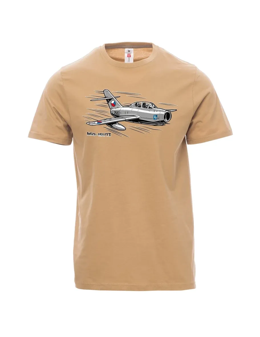 Maglia da uomo marrone Aereo MiG-15UTI