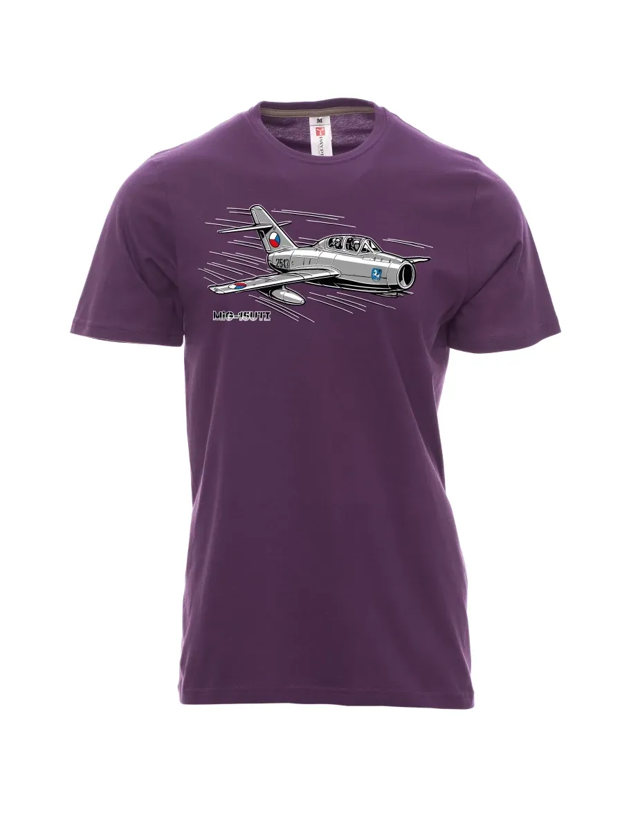 Maglia da uomo viola Aereo MiG-15UTI