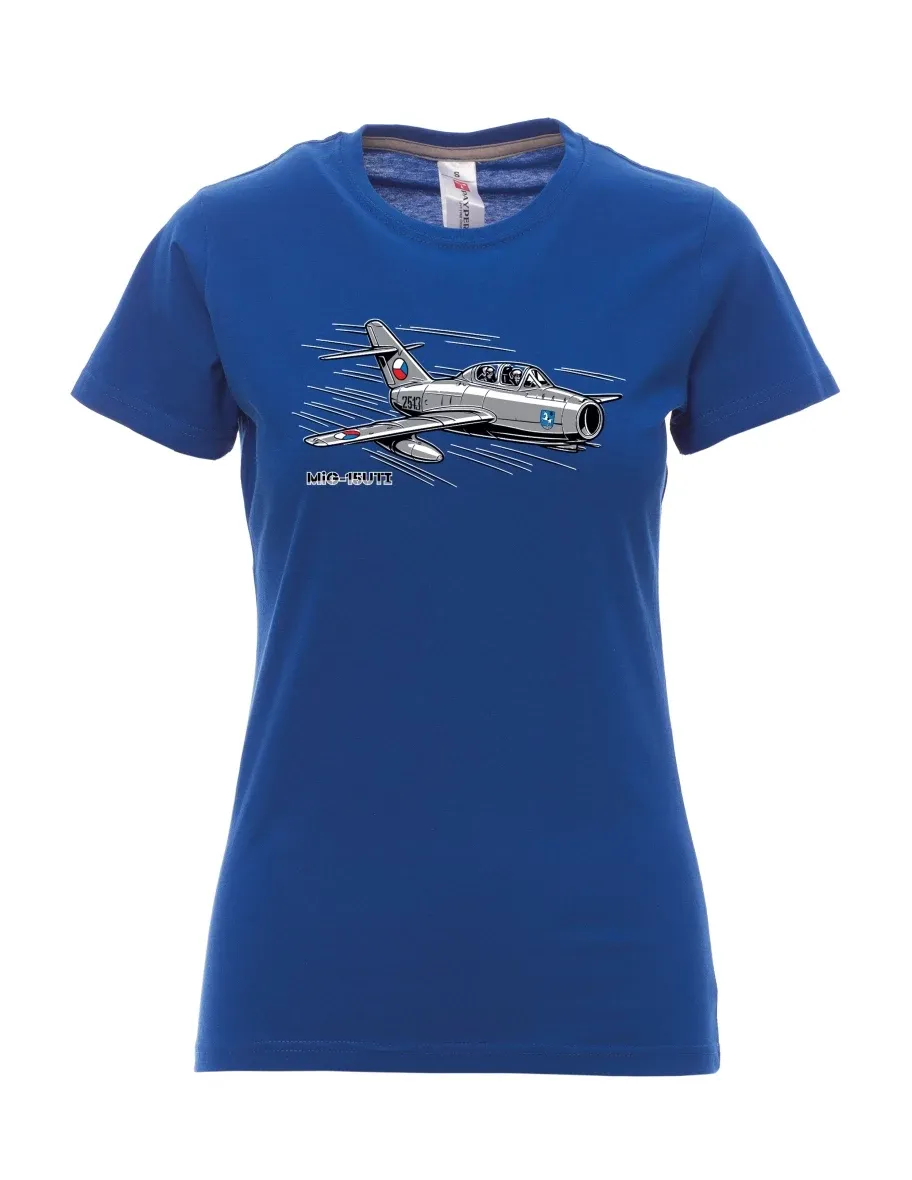 Maglia da donna blu reale Aereo MiG-15UTI