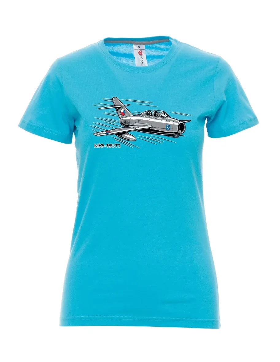 Maglia da donna colore attolo Aereo MiG-15UTI