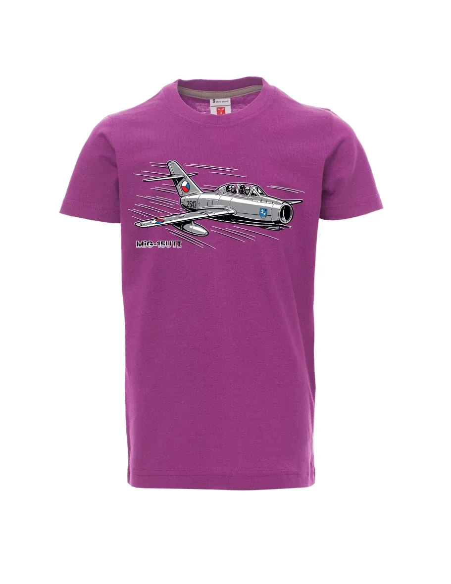 Maglia da bambino viola Aereo MiG-15UTI