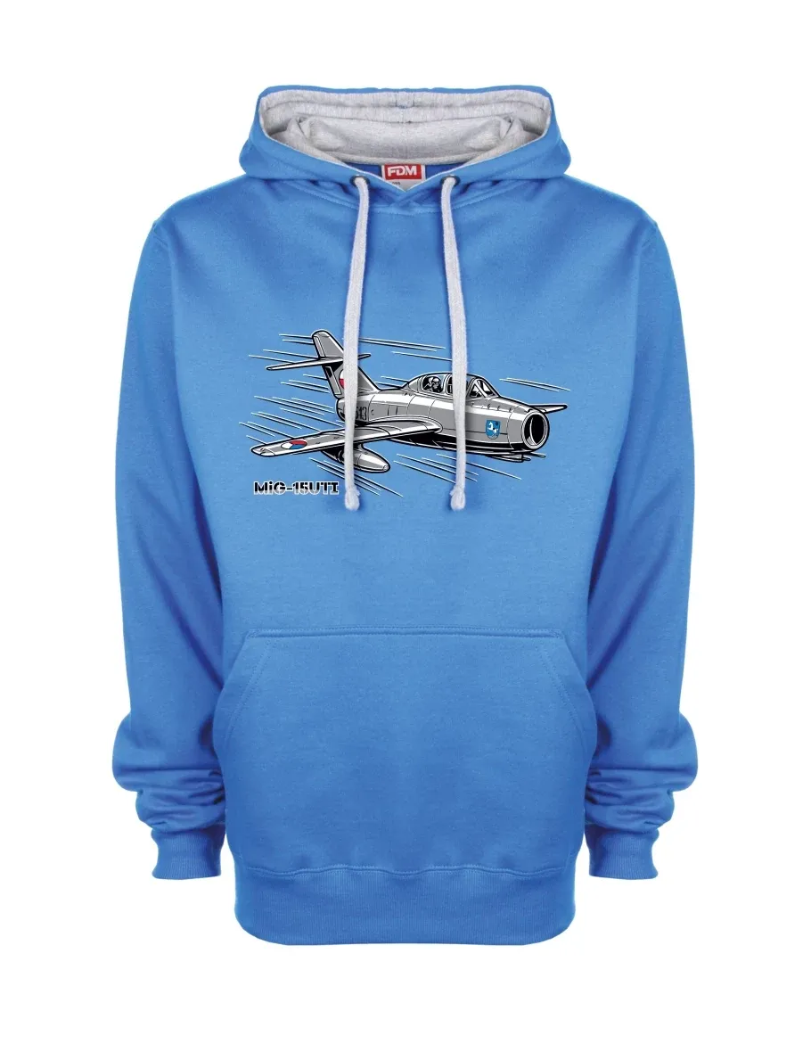 Felpa grigio-blu Aereo MiG-15UTI