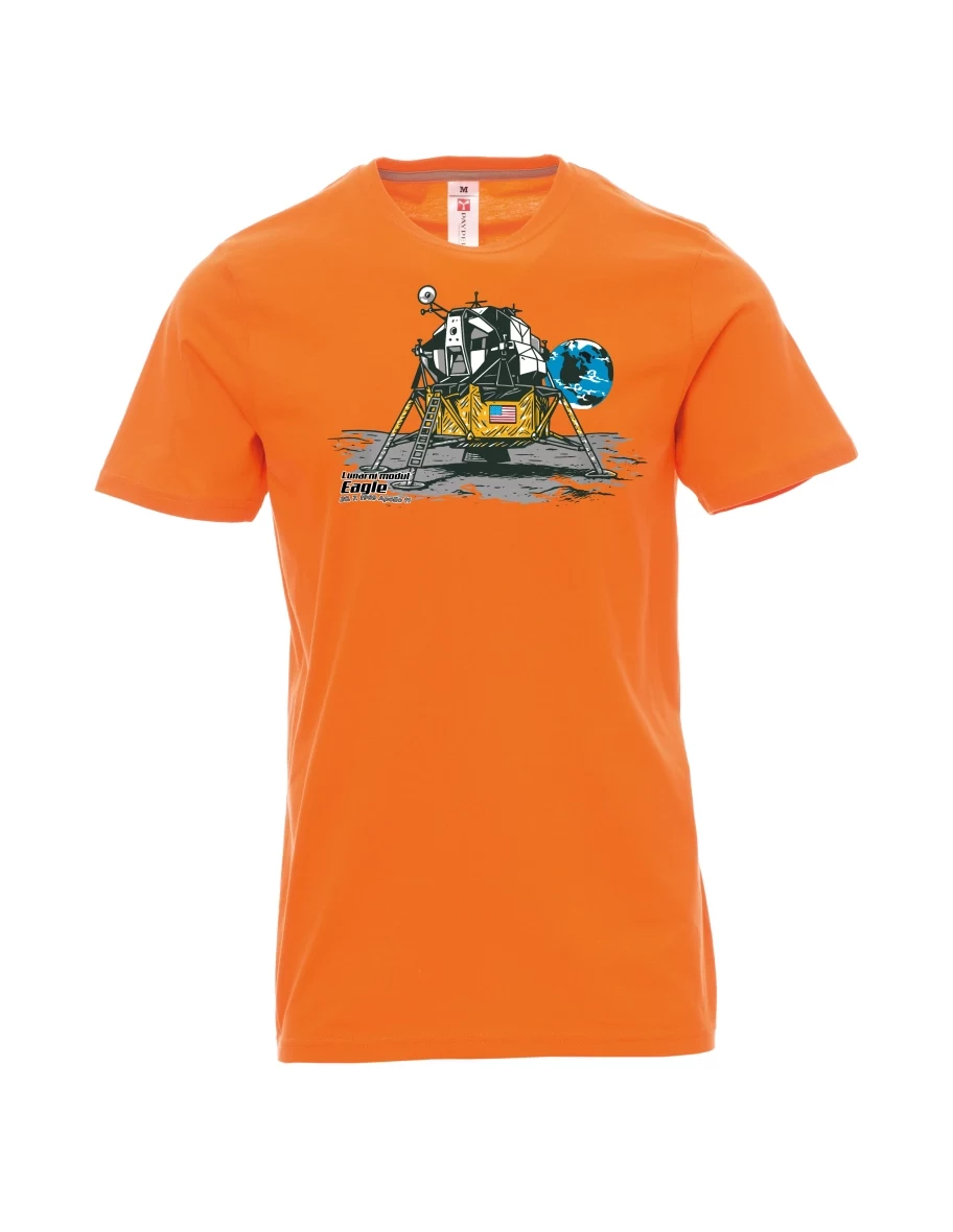 Maglia da uomo arancione Modulo lunare Eagle