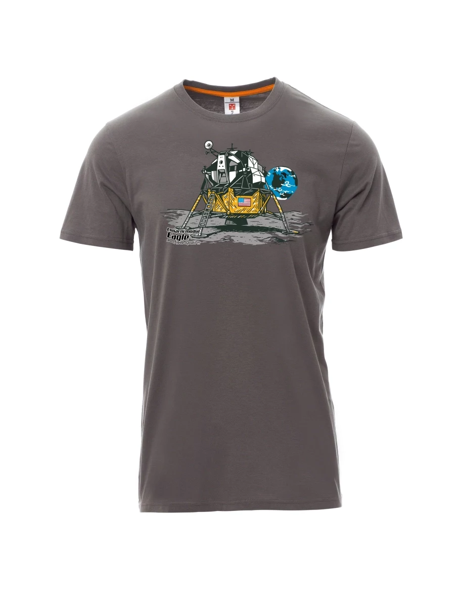 Maglia da uomo grigia Modulo lunare Eagle