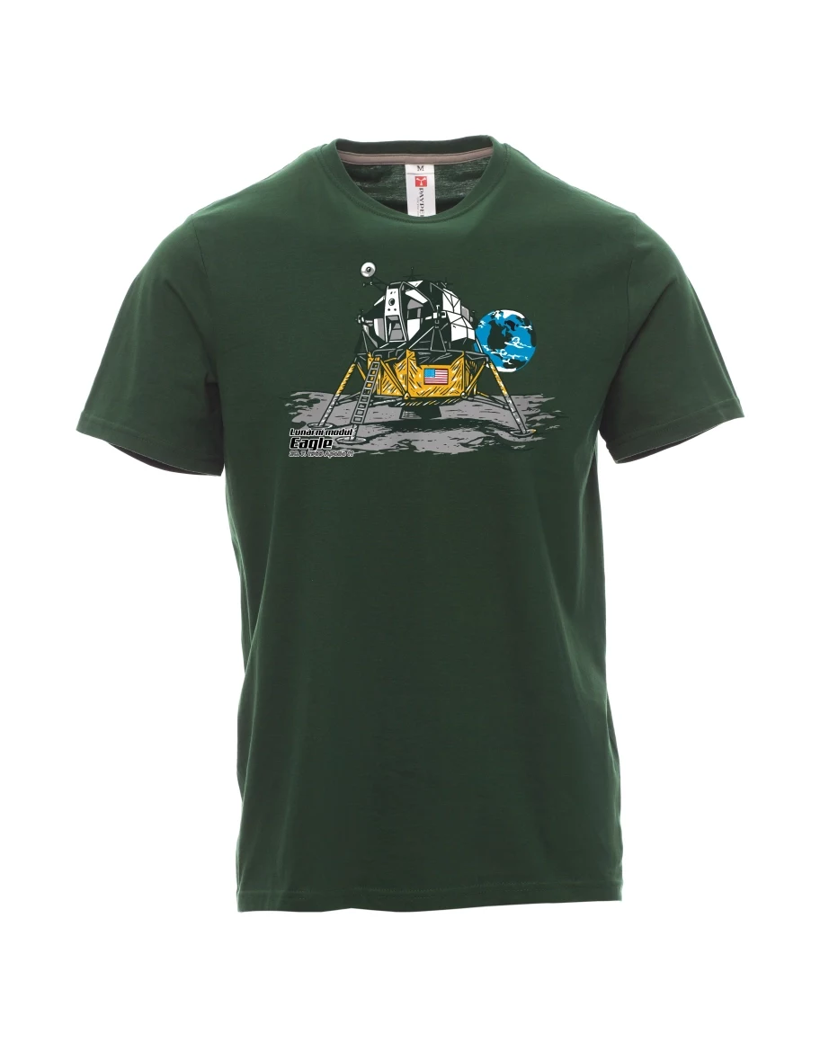 Maglia da uomo verde scuro Modulo lunare Eagle