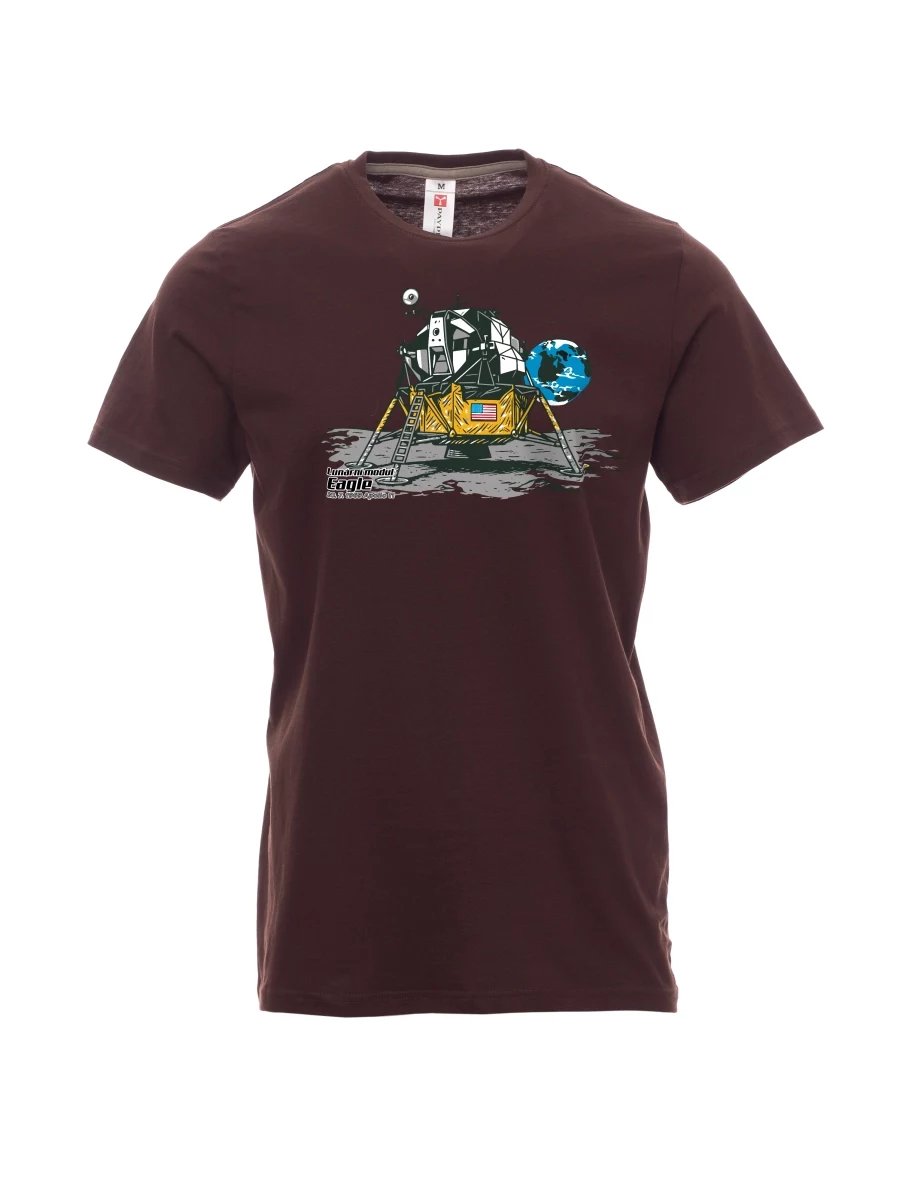 Maglia da uomo marrone scuro Modulo lunare Eagle