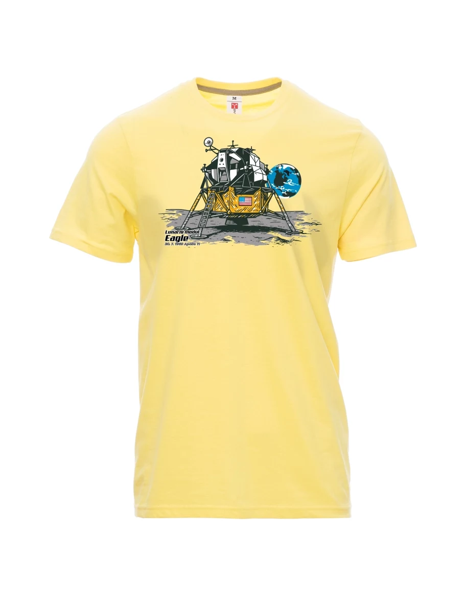 Maglia da uomo giallo chiaro Modulo lunare Eagle