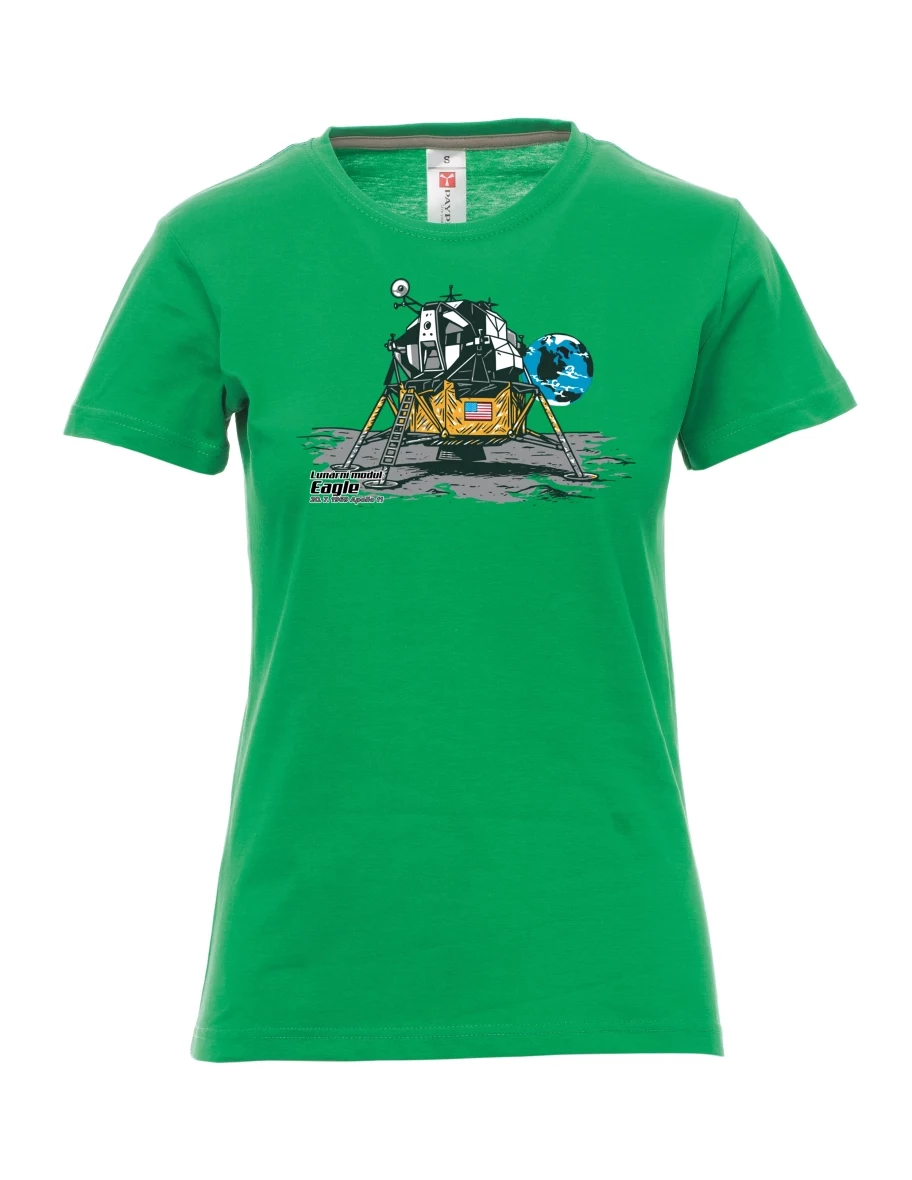 Maglia da donna verde Modulo lunare Eagle