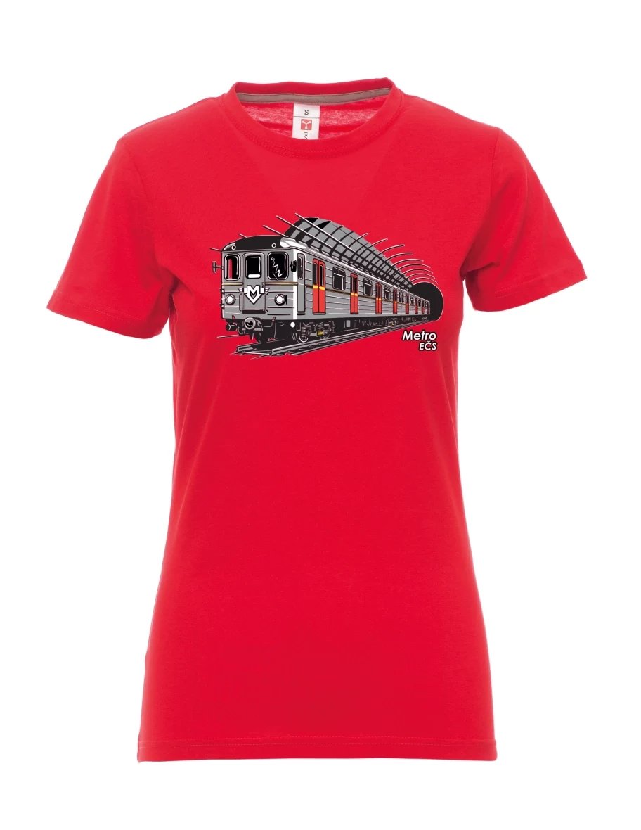 Maglia da donna rossa Metropolitana EČS