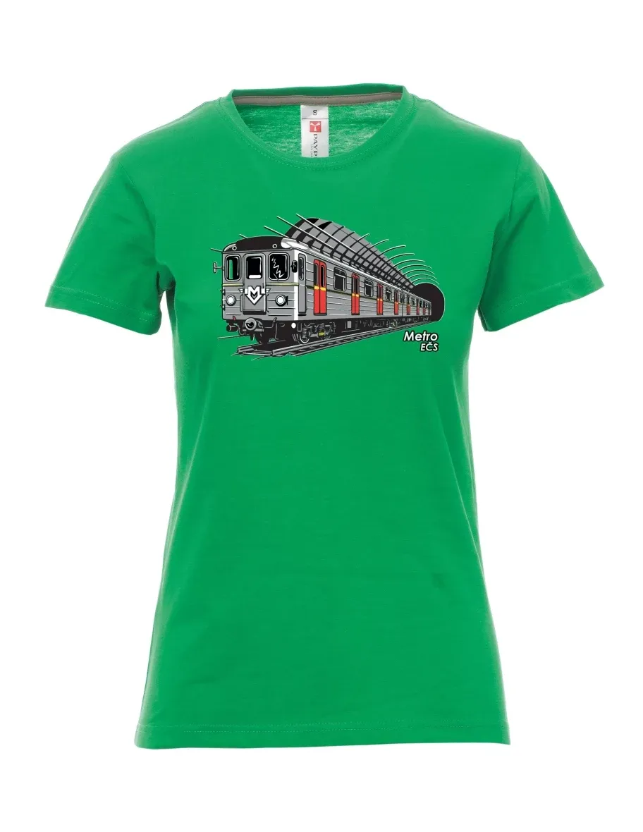 Maglia da donna verde Metropolitana EČS