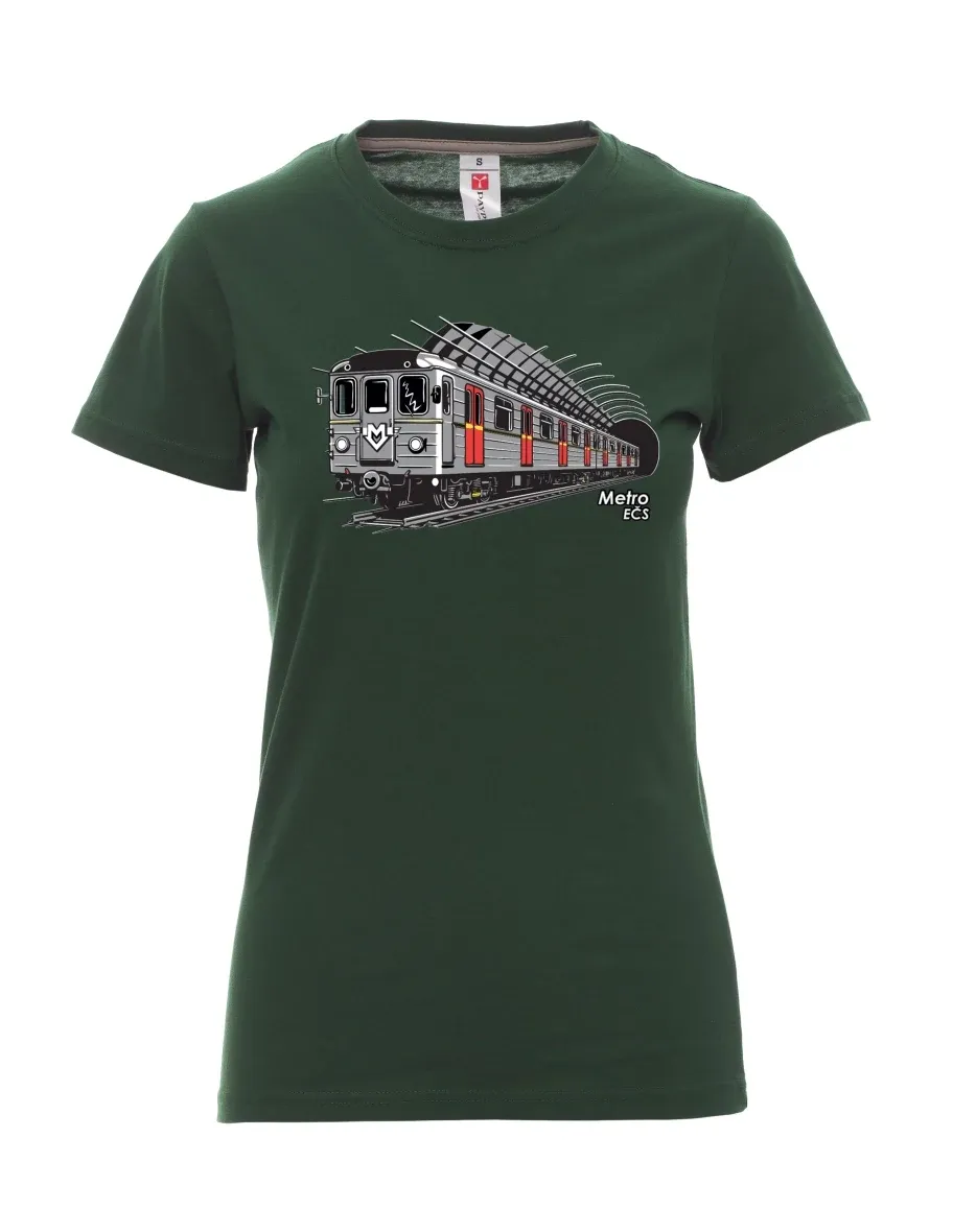Maglia da donna verde scuro Metropolitana EČS