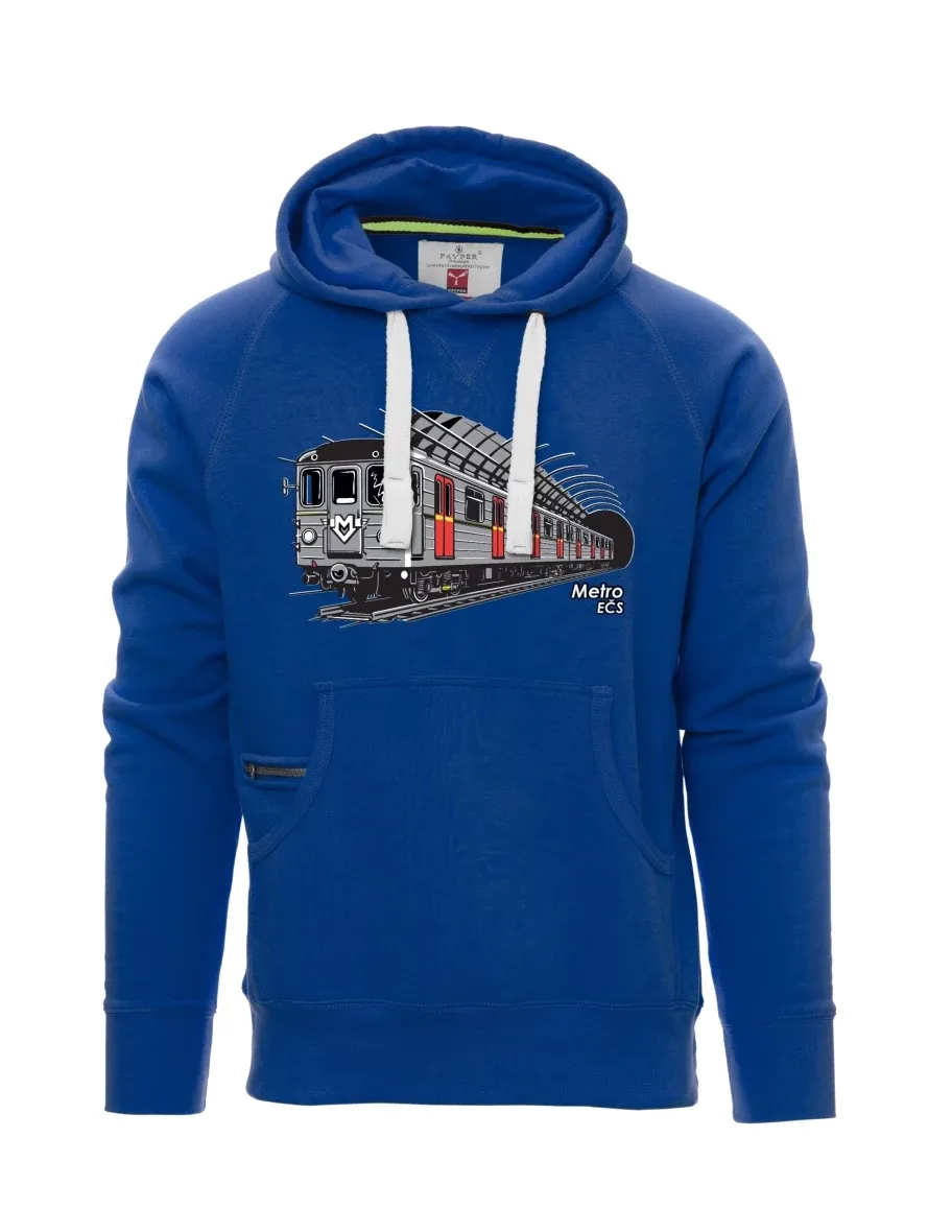 Felpa da uomo blu Metropolitana EČS