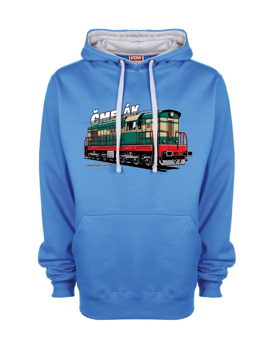 Felpa grigio-blu Locomotiva 770 “Čmelák”