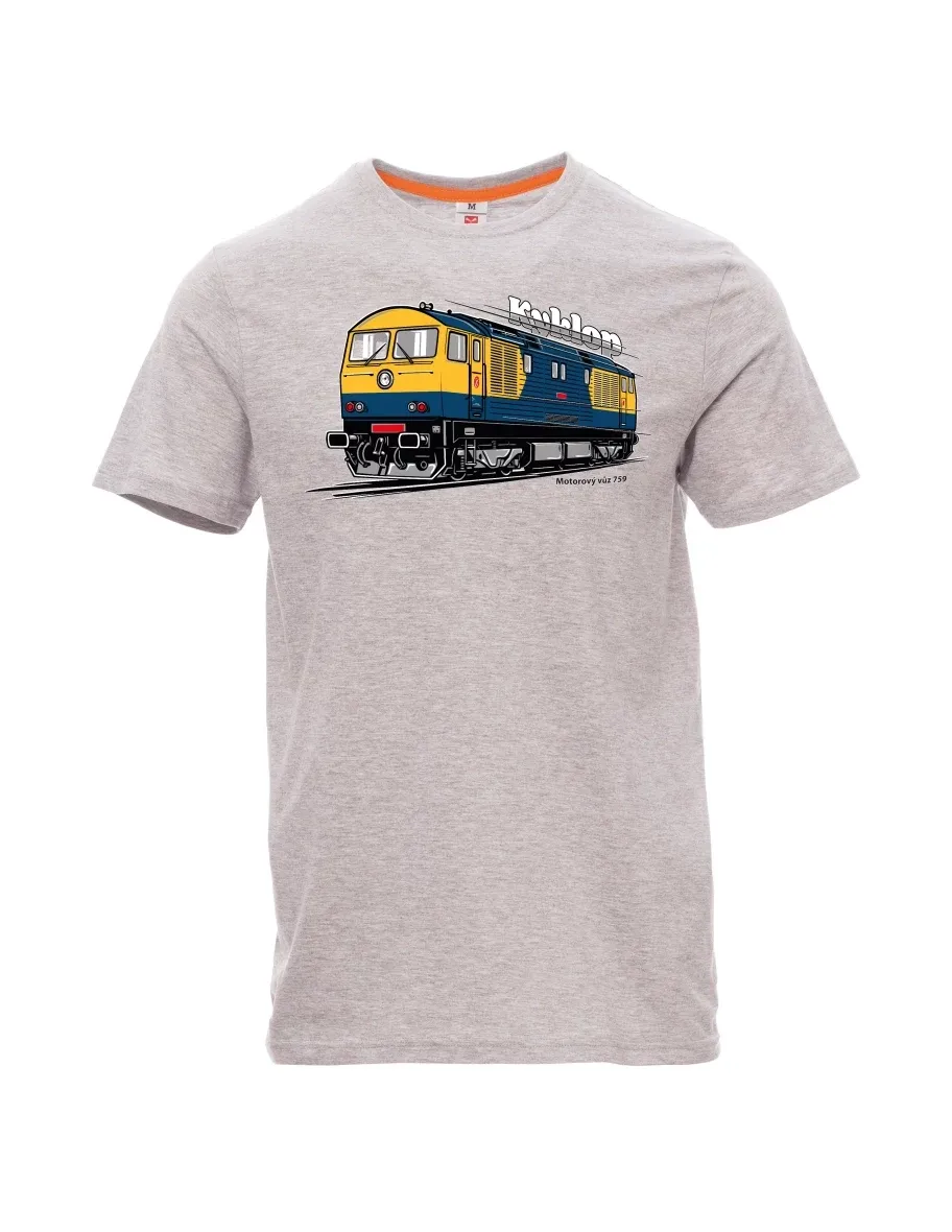 Maglia da uomo grigio melange Automotrice 759 “Kyklop”