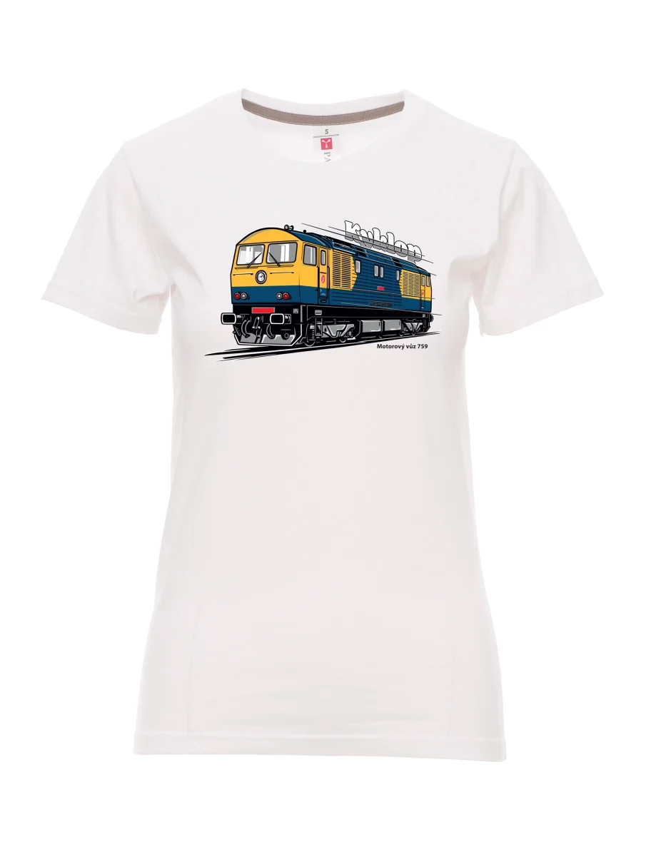 Maglia da donna bianca Automotrice 759 “Kyklop”
