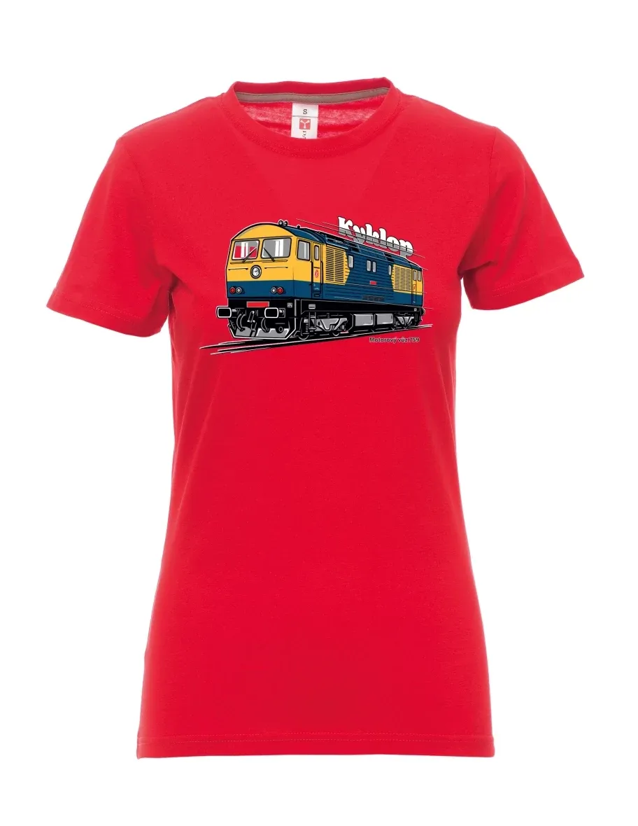 Maglia da donna rossa Automotrice 759 “Kyklop”