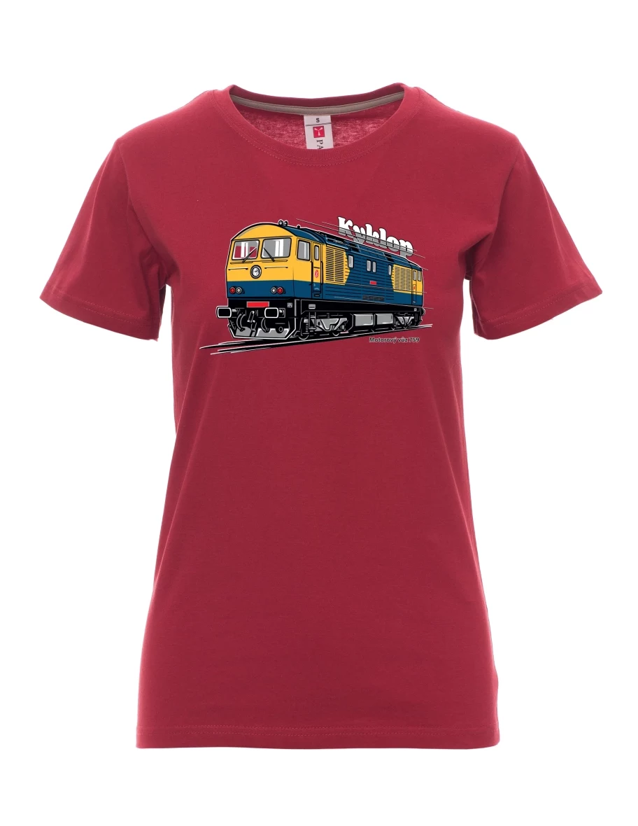 Maglia da donna colore bordeaux Automotrice 759 “Kyklop”