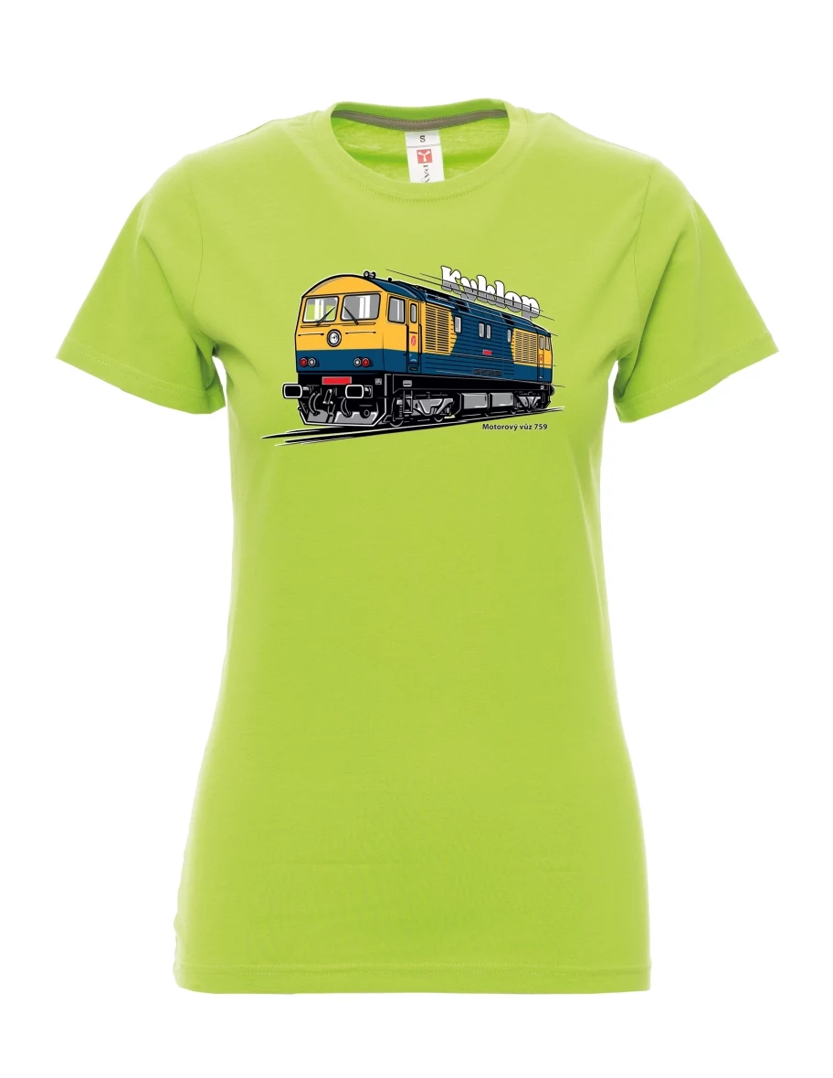 Maglia da donna colore lime Automotrice 759 “Kyklop”