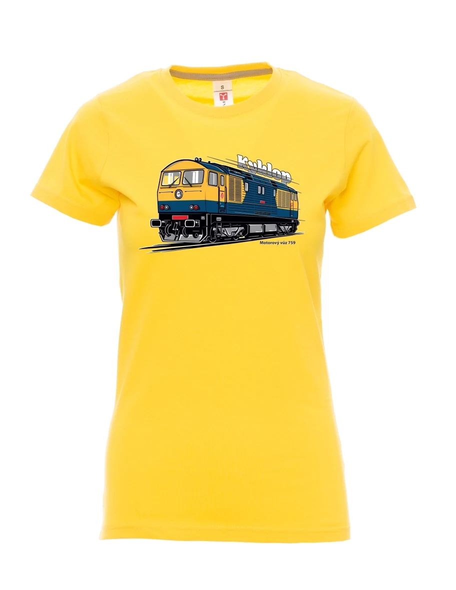 Maglia da donna gialla Automotrice 759 “Kyklop”