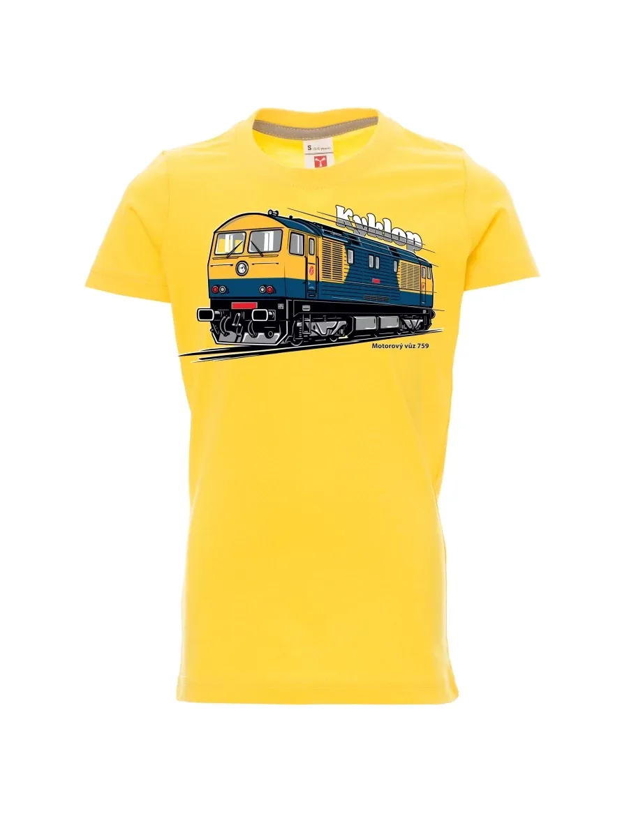 Maglia da bambino gialla Automotrice 759 “Kyklop”