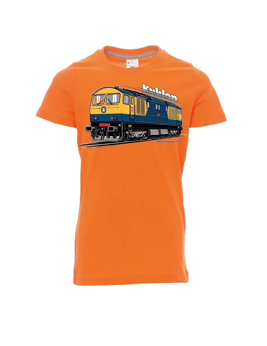Maglia da bambino arancione Automotrice 759 “Kyklop”
