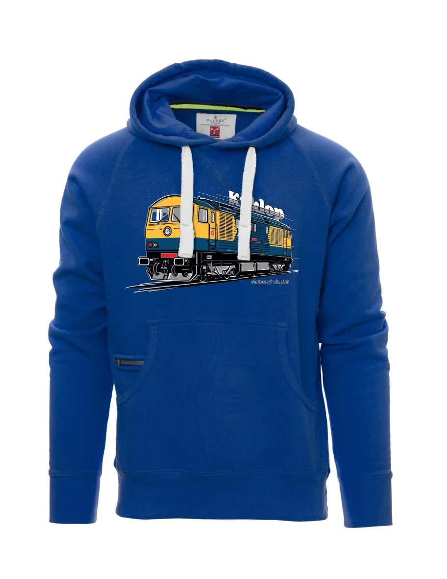 Felpa da uomo blu Automotrice 759 “Kyklop”