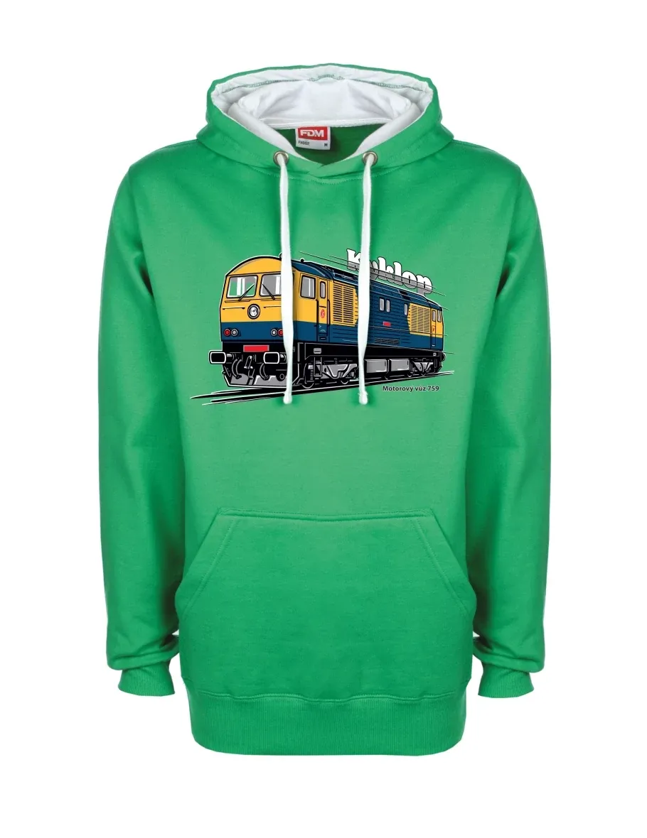 Felpa bianco-verde Automotrice 759 “Kyklop”