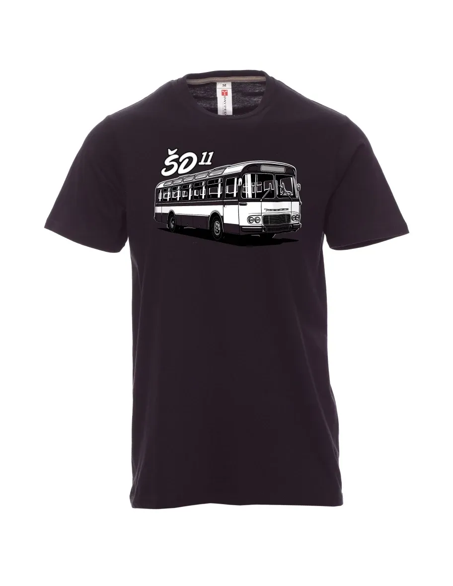 Maglia da uomo nera Autobus ŠD 11