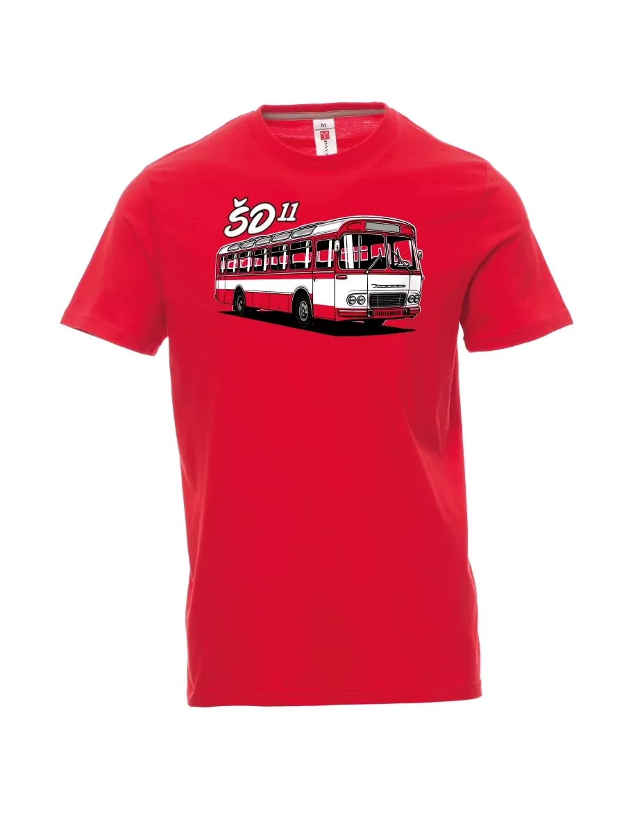 Maglia da uomo rossa Autobus ŠD 11