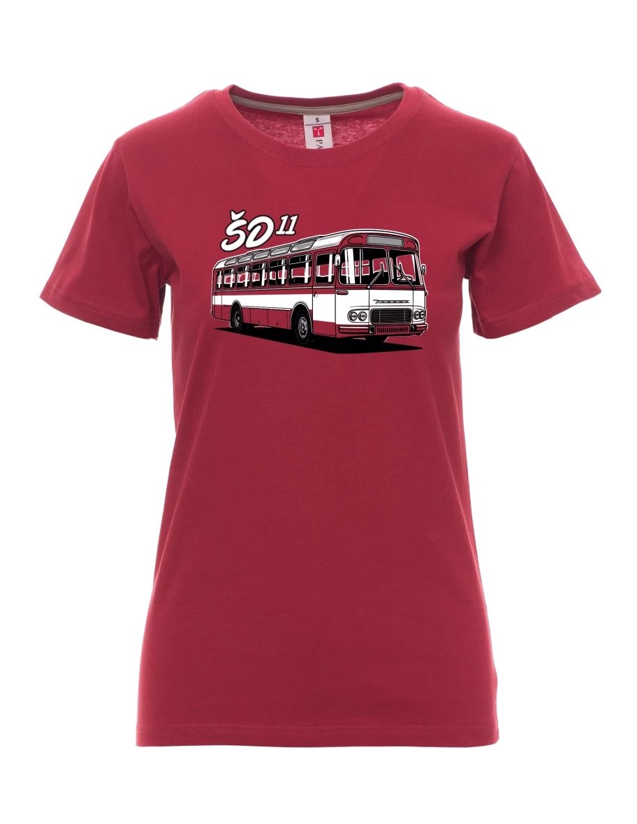 Maglia da donna colore bordeaux Autobus ŠD 11