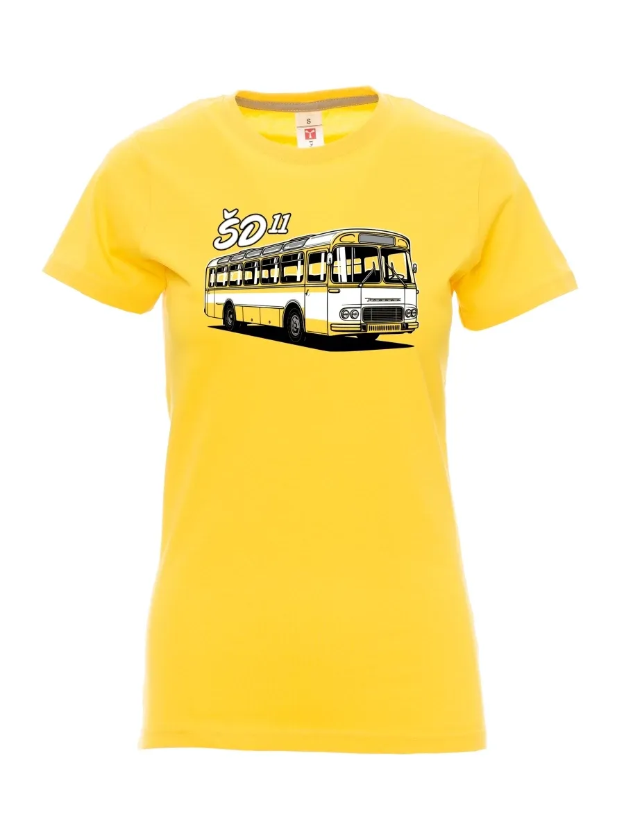 Maglia da donna gialla Autobus ŠD 11