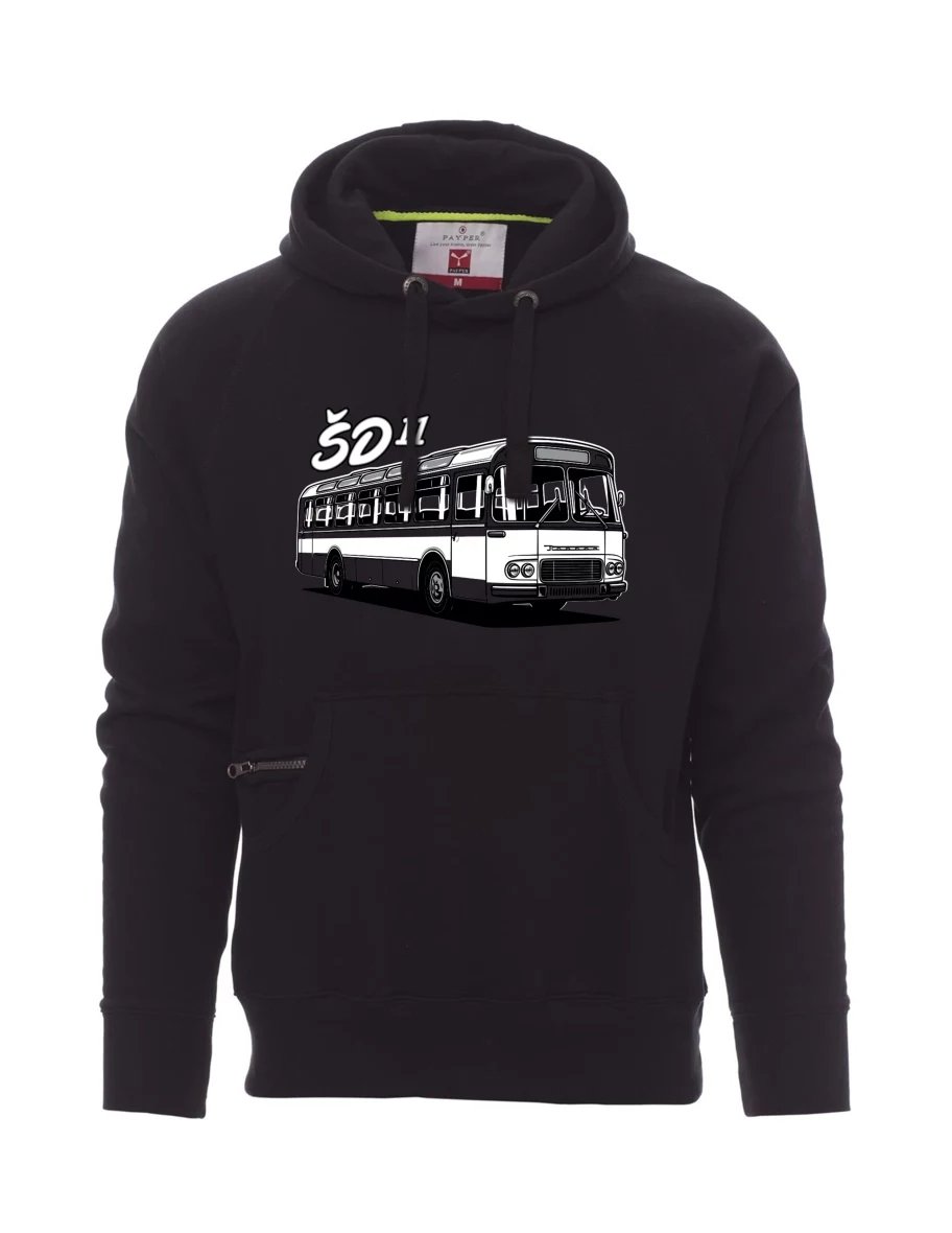 Felpa da uomo nera Autobus ŠD 11
