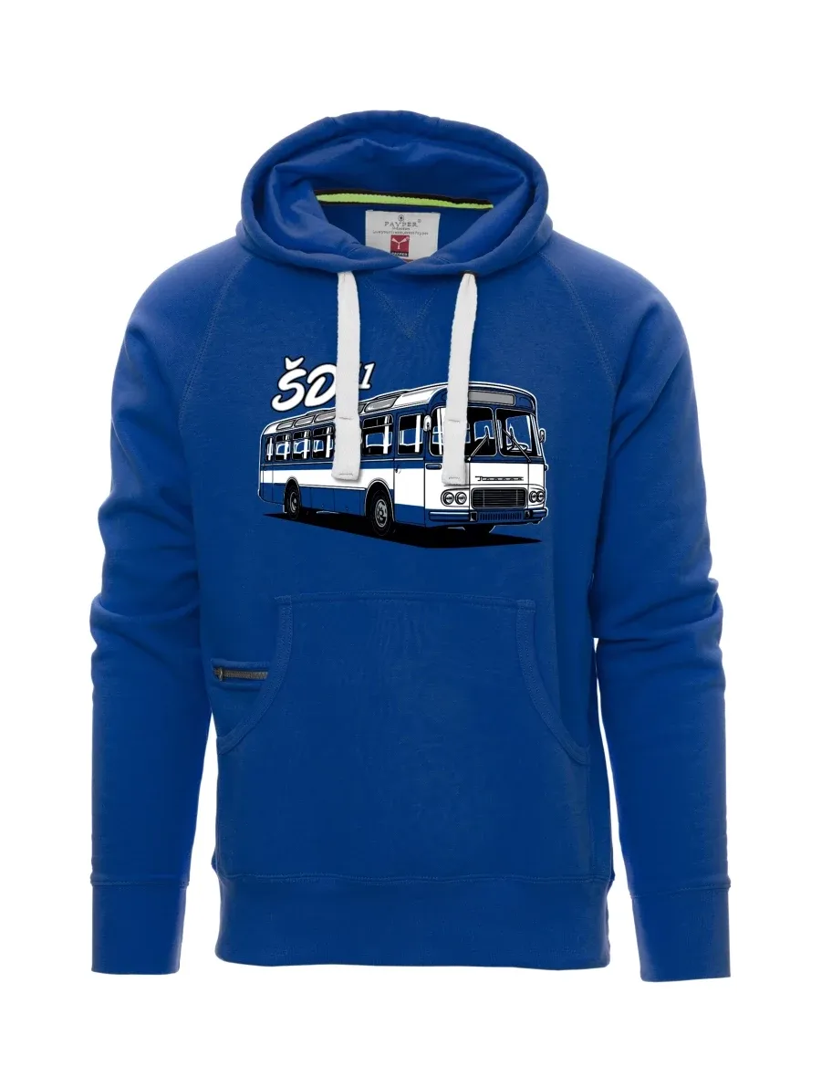 Felpa da uomo blu Autobus ŠD 11