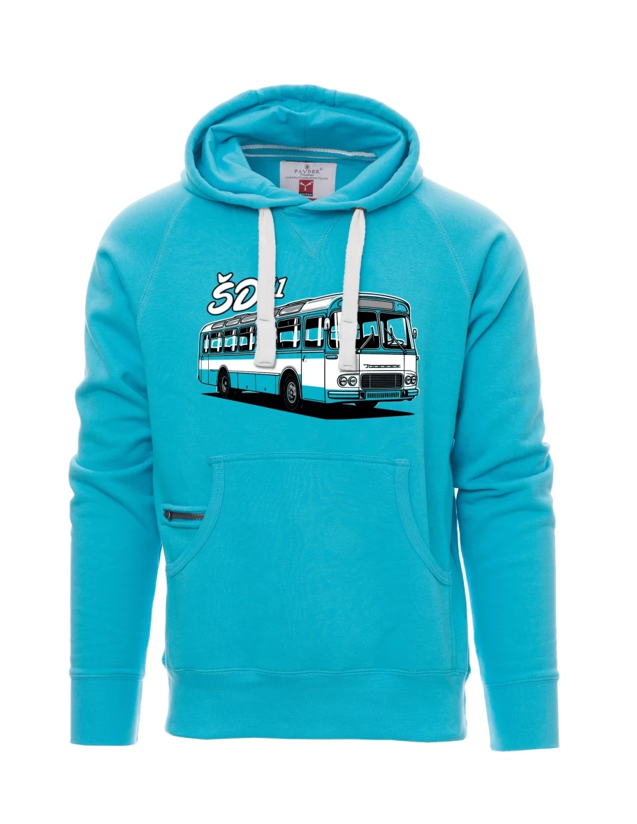 Felpa da uomo blu chiaro Autobus ŠD 11
