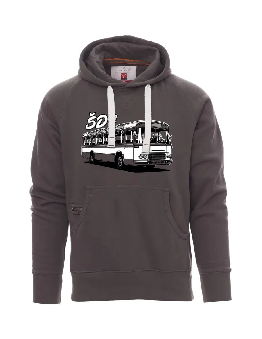 Felpa da uomo grigia Autobus ŠD 11