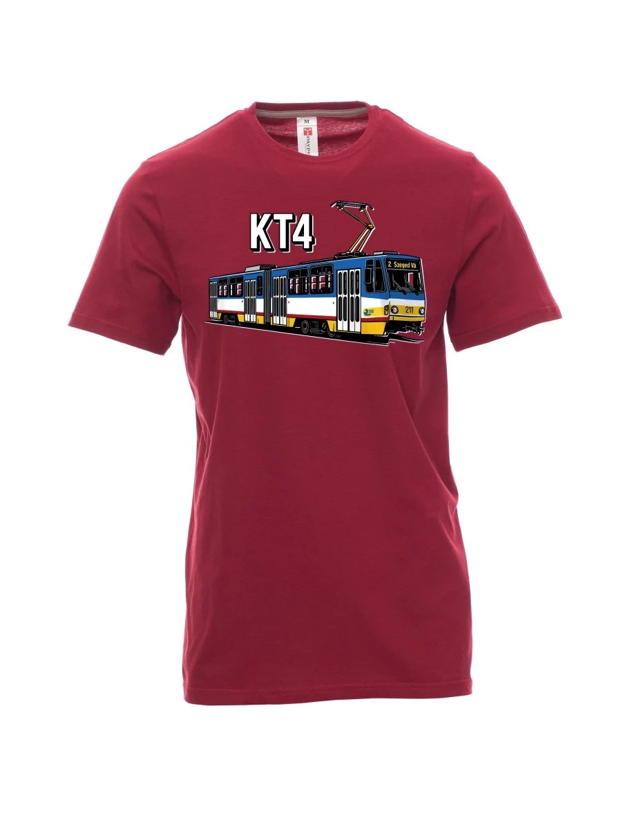 Maglia da uomo rosso scuro Tram KT4