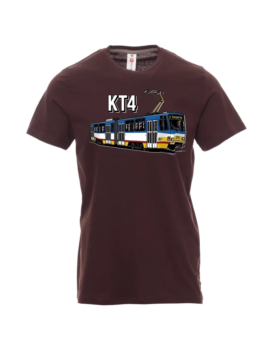 Maglia da uomo marrone scuro Tram KT4