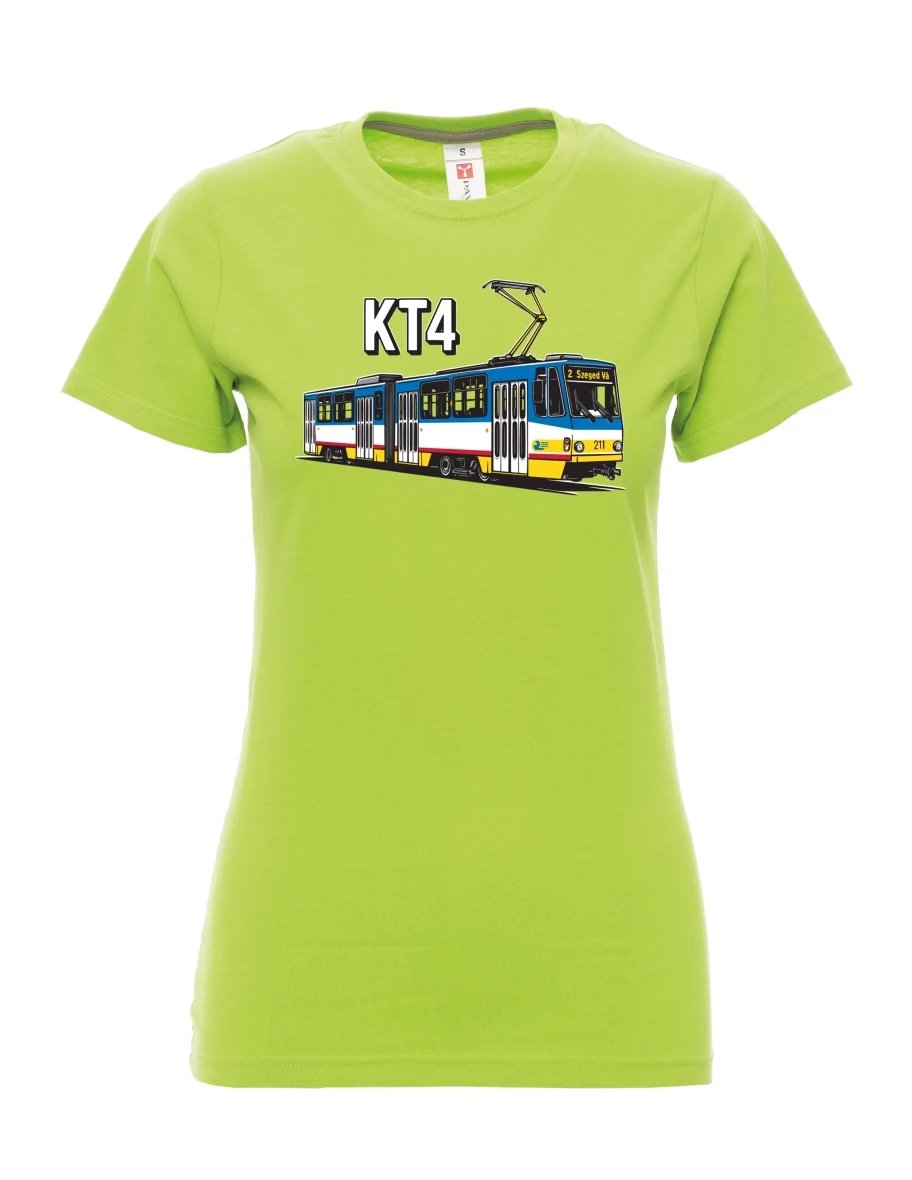 Maglia da donna colore lime Tram KT4