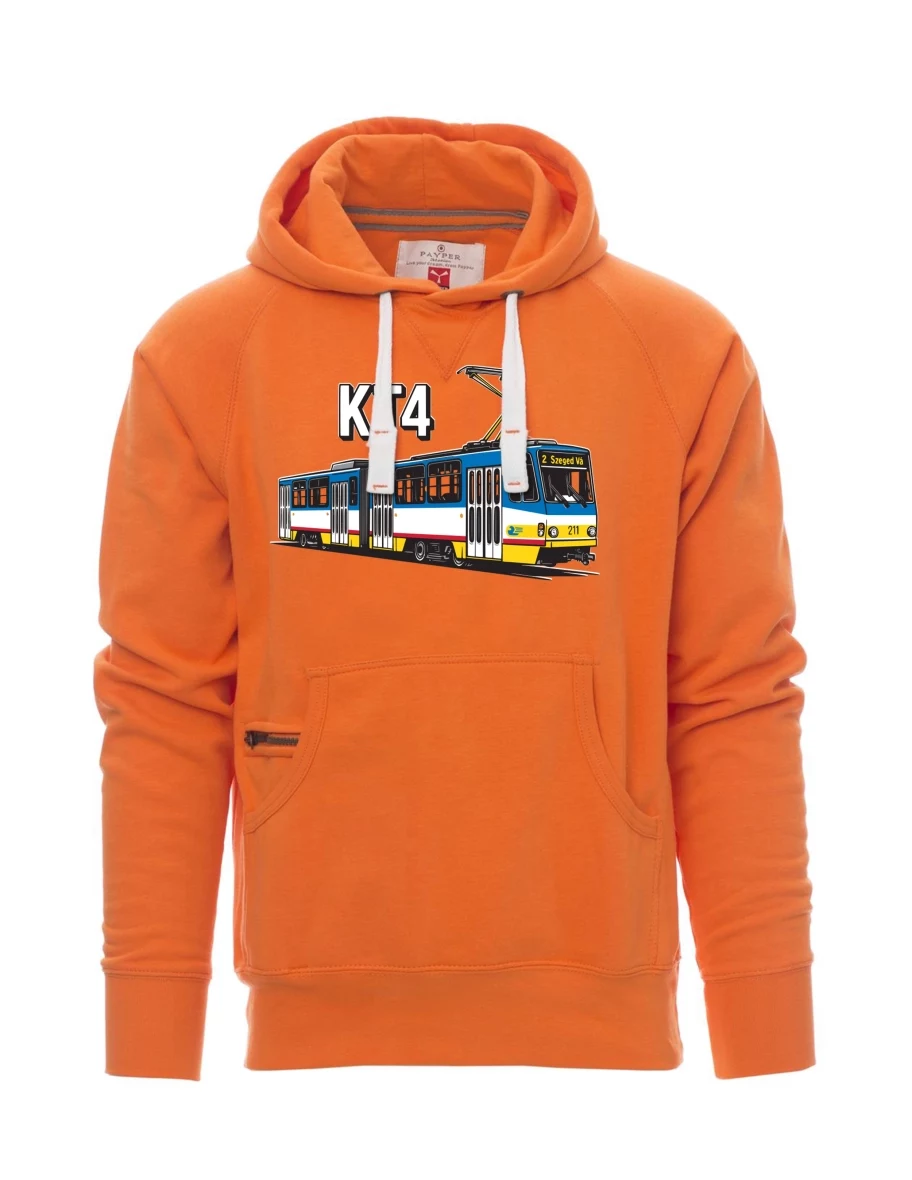 Felpa da uomo arancione Tram KT4