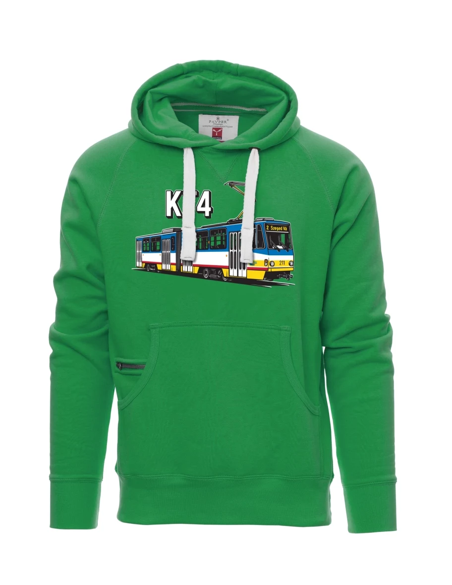 Felpa da uomo verde Tram KT4