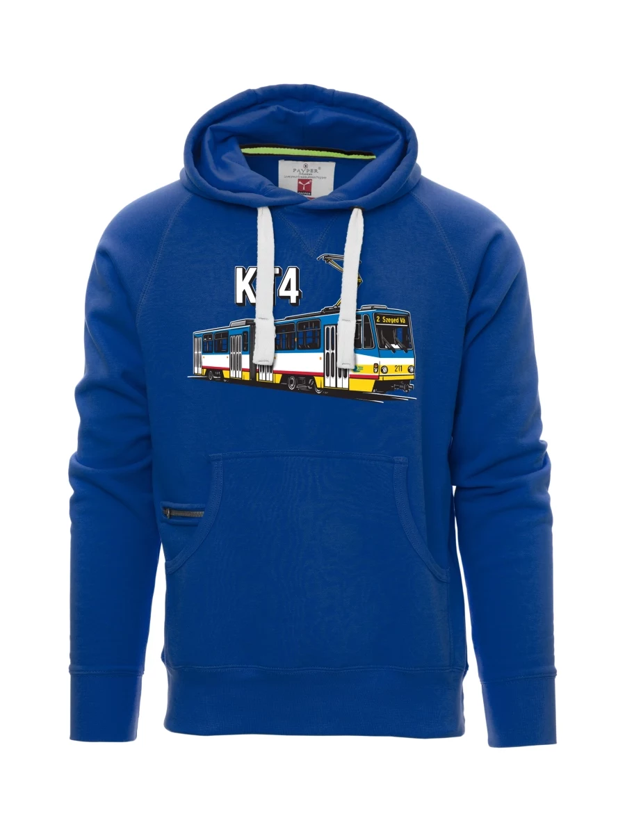 Felpa da uomo blu Tram KT4