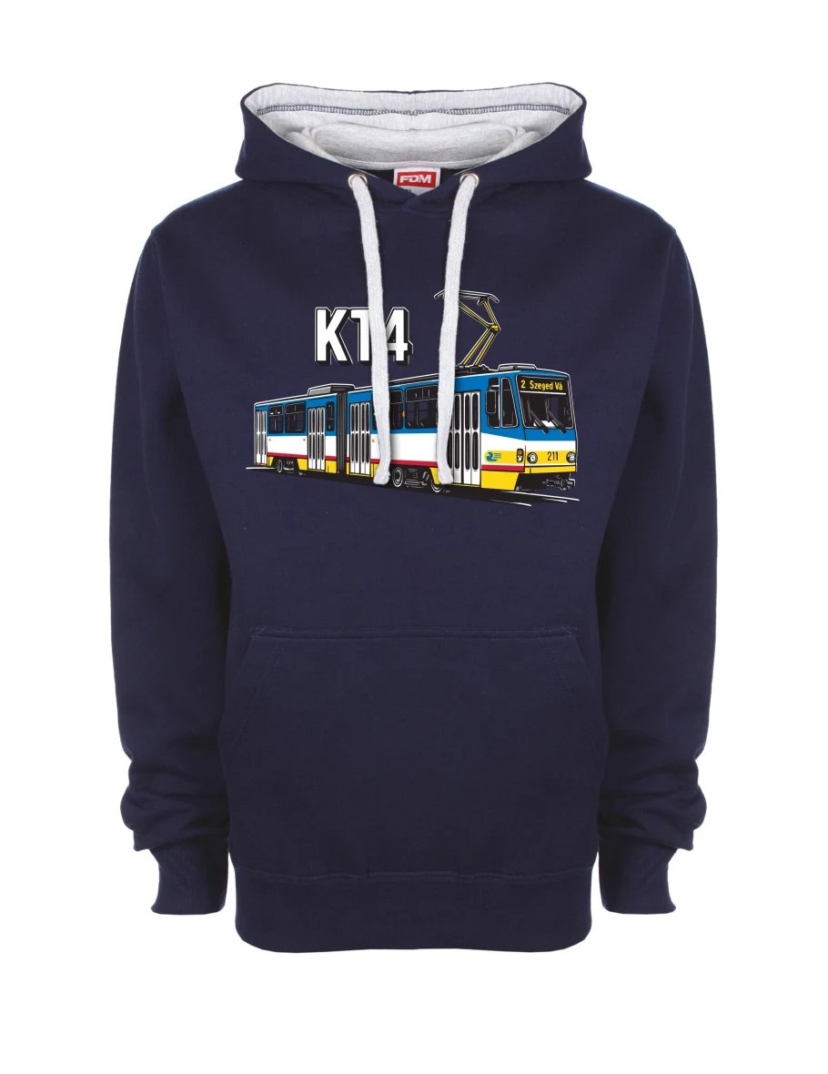 Felpa grigio-blu marino Tram KT4
