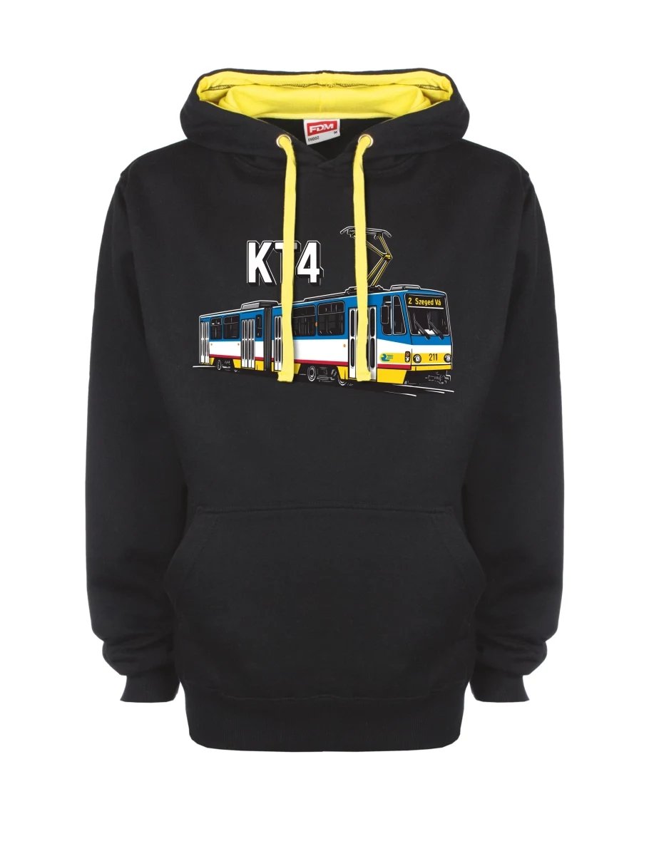 Felpa giallo-nera con Tram KT4